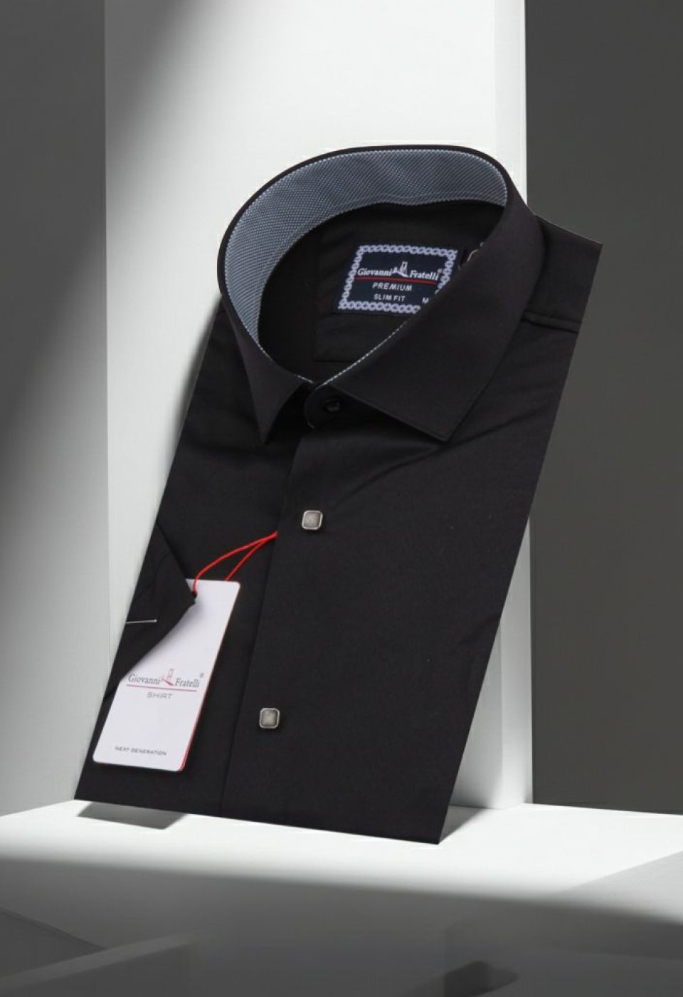 Slim Fit Kısa Kol Düz Renk Saten Erkek Gömlek 3GMK333033009