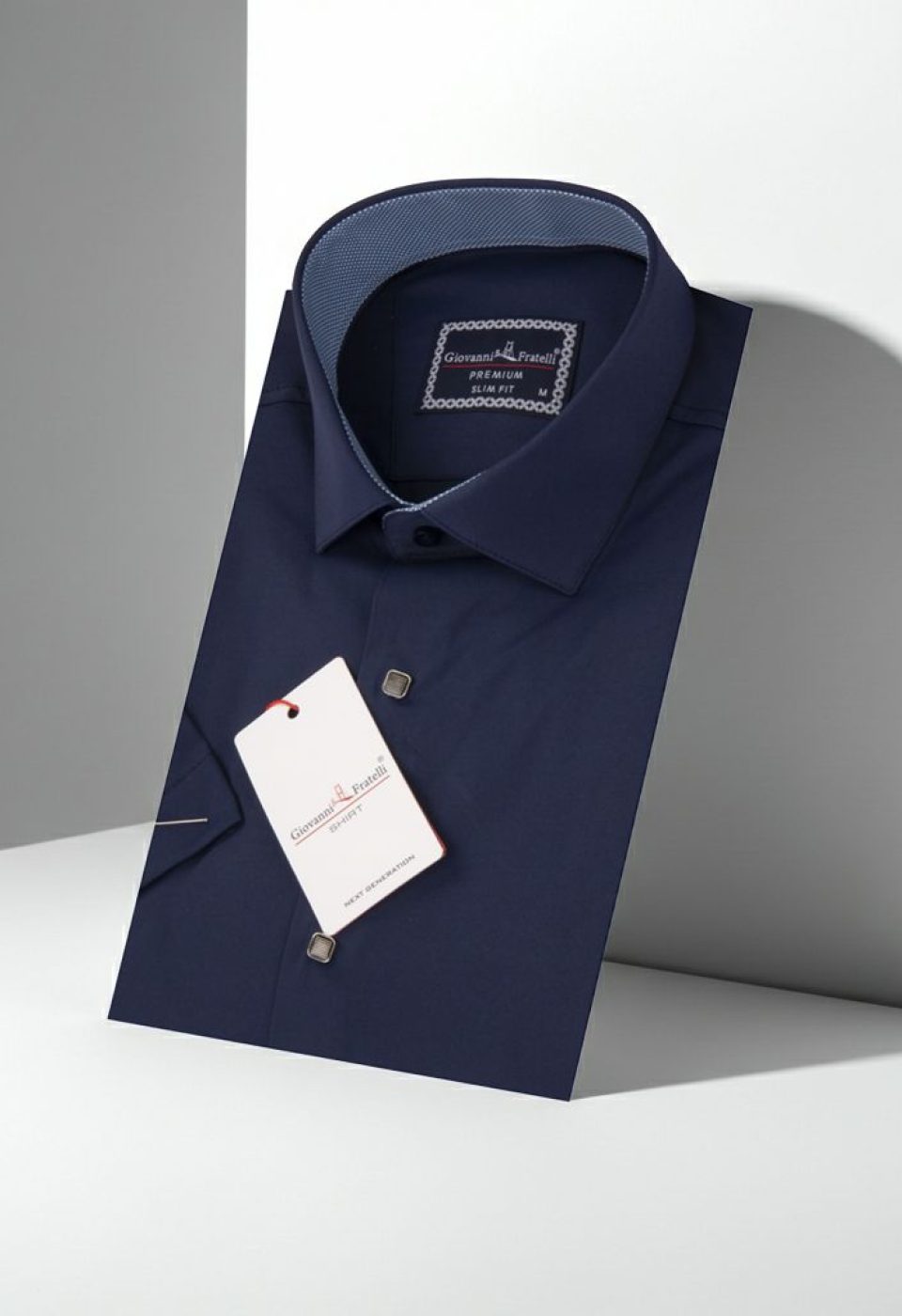Slim Fit Kısa Kol Düz Renk Saten Erkek Gömlek 3GMK333033010