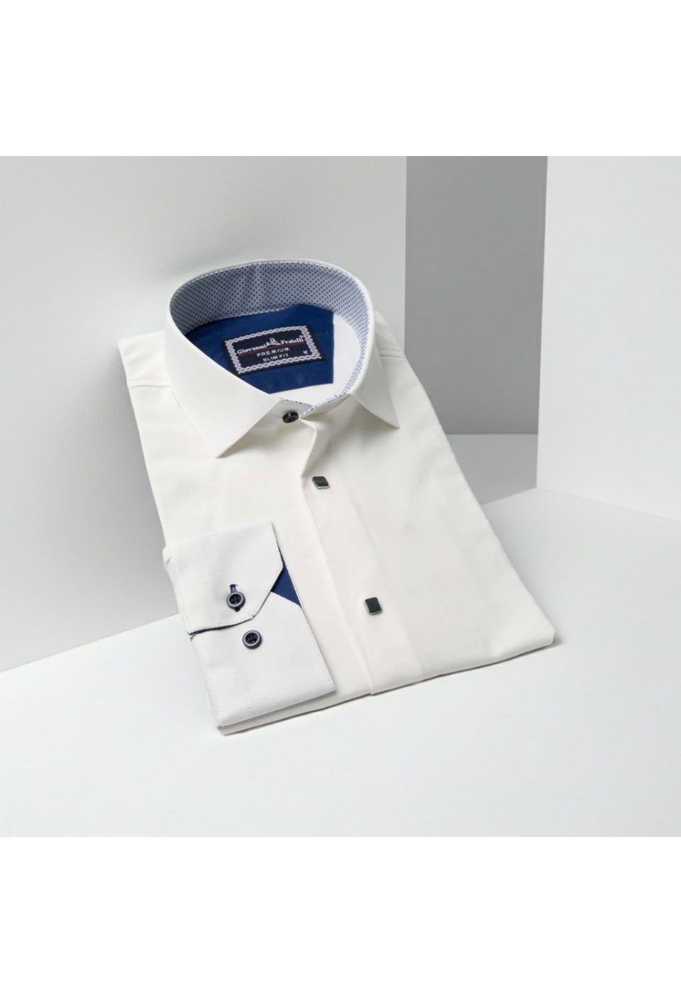 Slim Fit Uzun Kol Düz Renk Saten Erkek Gömlek 3GMK313033002 - Giovanni Fratelli
