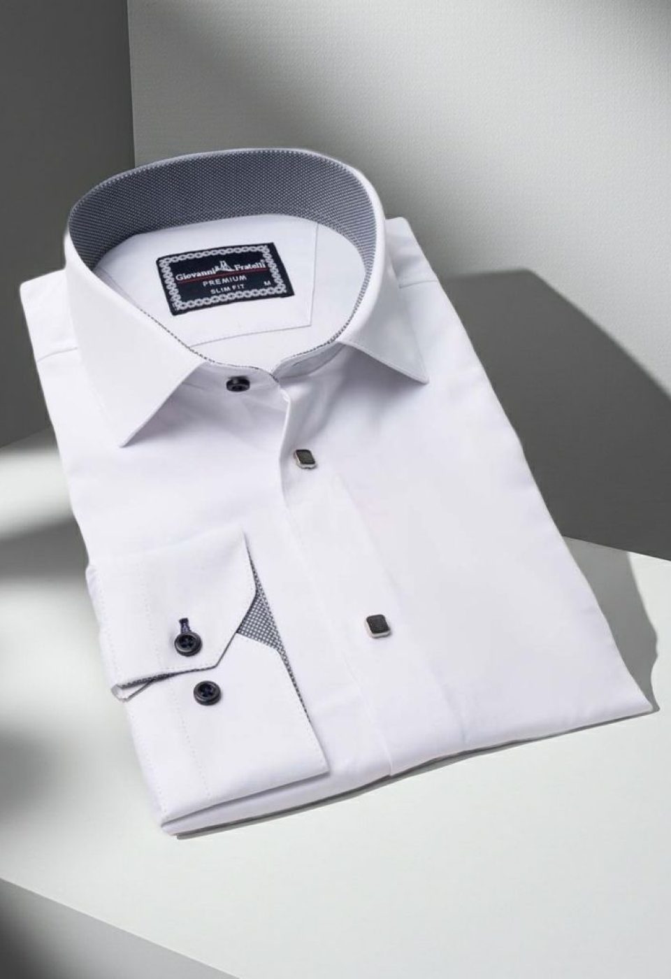 Slim Fit Uzun Kol Düz Renk Saten Erkek Gömlek 3GMK313033003
