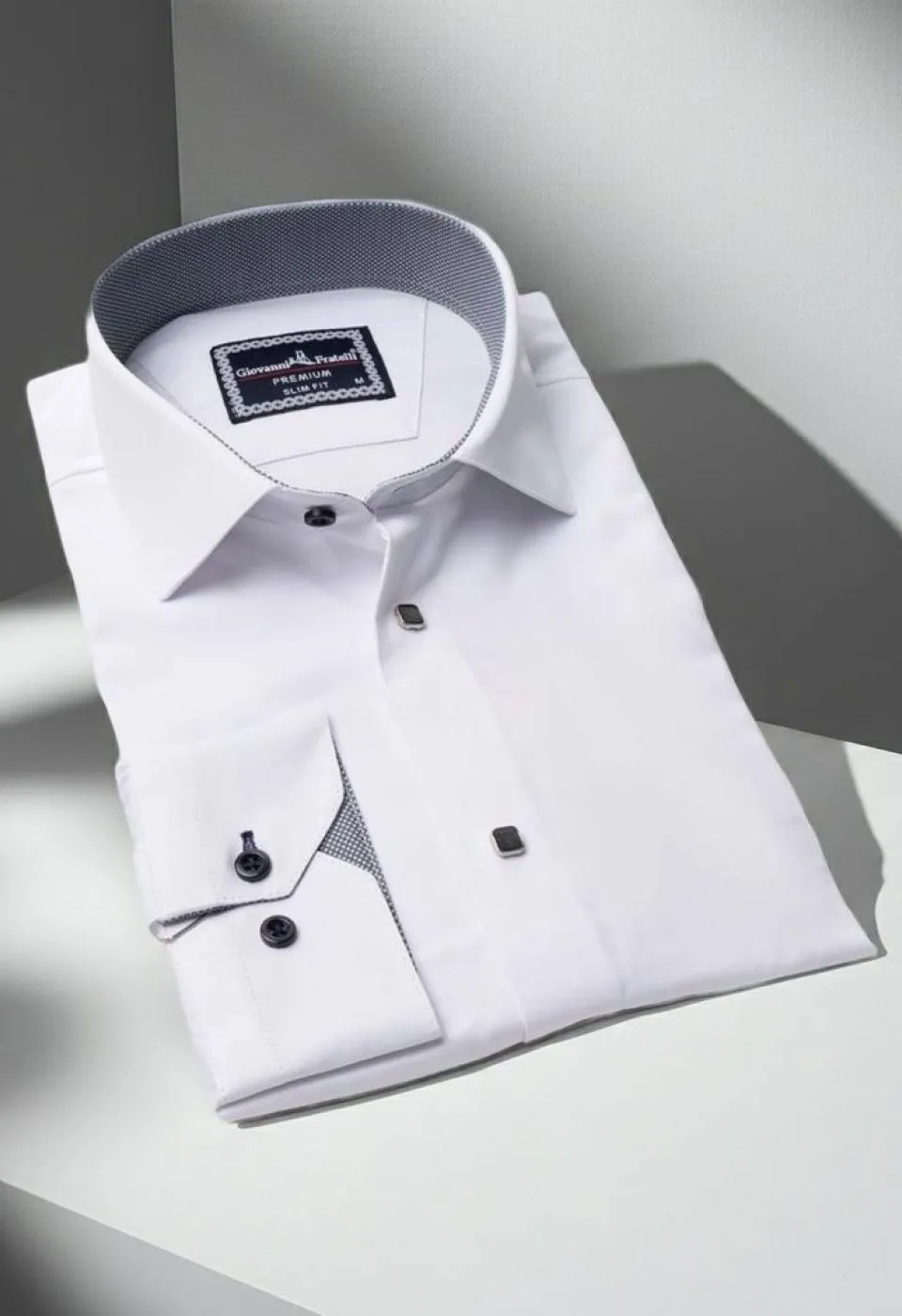Slim Fit Uzun Kol Düz Renk Saten Erkek Gömlek 3GMK313033003