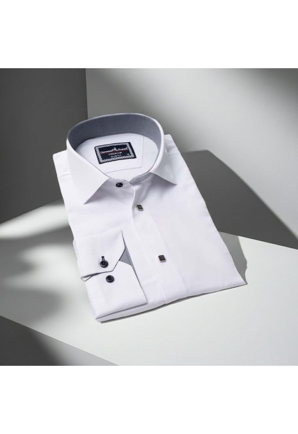 Slim Fit Uzun Kol Düz Renk Saten Erkek Gömlek 3GMK313033003 - Giovanni Fratelli