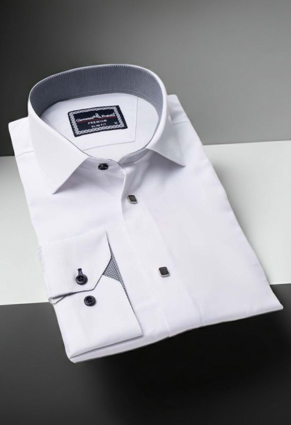 Slim Fit Uzun Kol Düz Renk Saten Erkek Gömlek 3GMK313033003