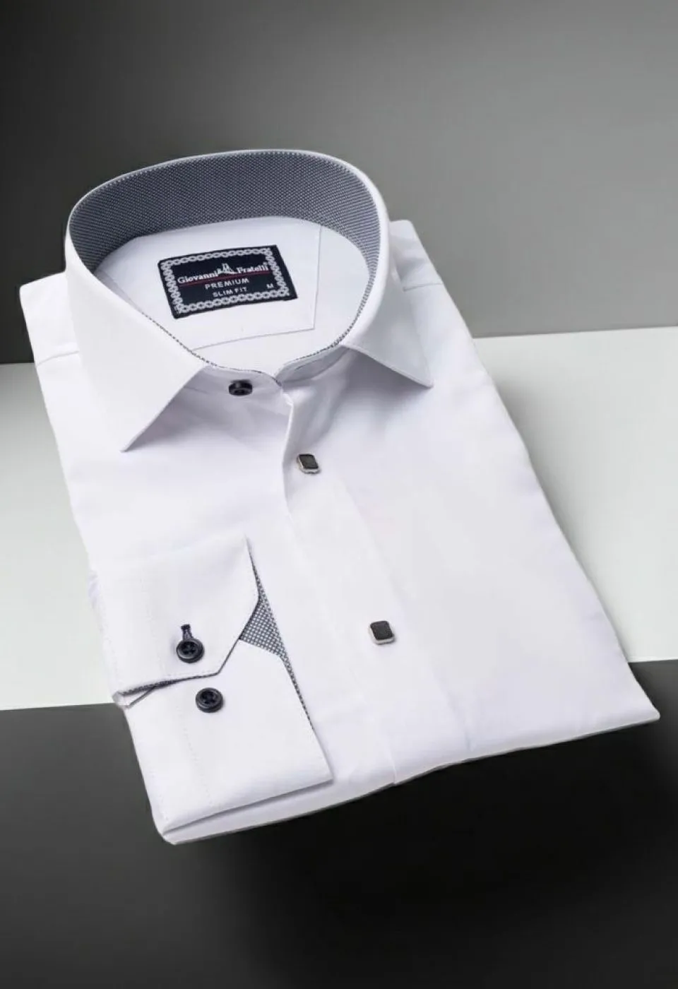 Slim Fit Uzun Kol Düz Renk Saten Erkek Gömlek 3GMK313033003
