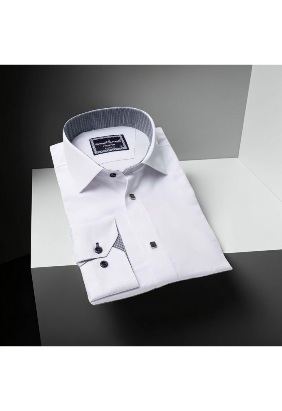 Slim Fit Uzun Kol Düz Renk Saten Erkek Gömlek 3GMK313033003 - Giovanni Fratelli