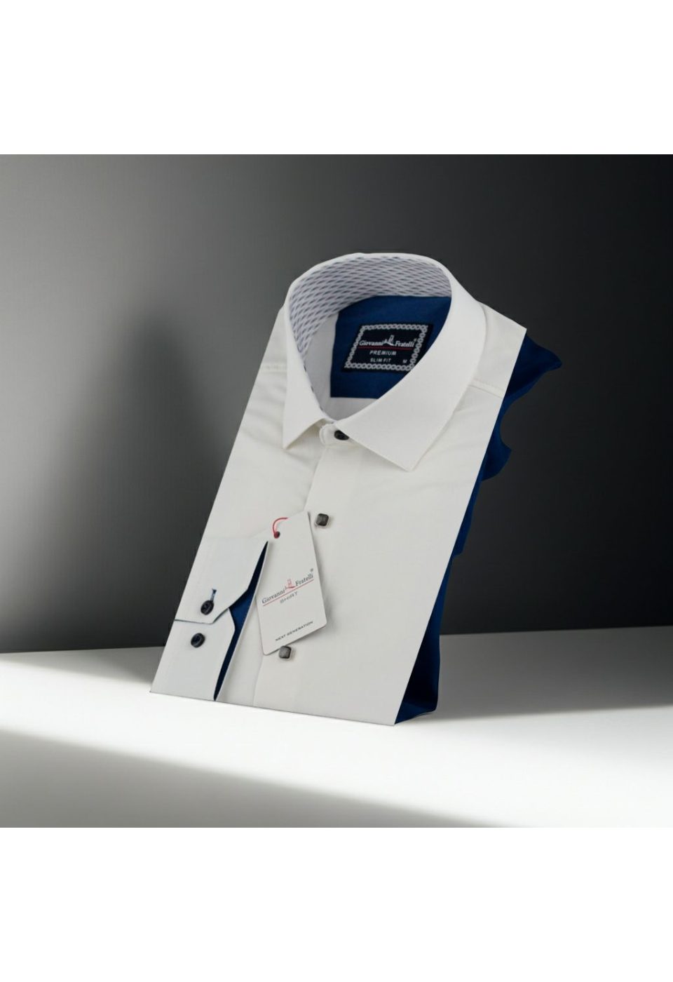 Slim Fit Uzun Kol Düz Renk Saten Erkek Gömlek 3GMK313033006 - Giovanni Fratelli
