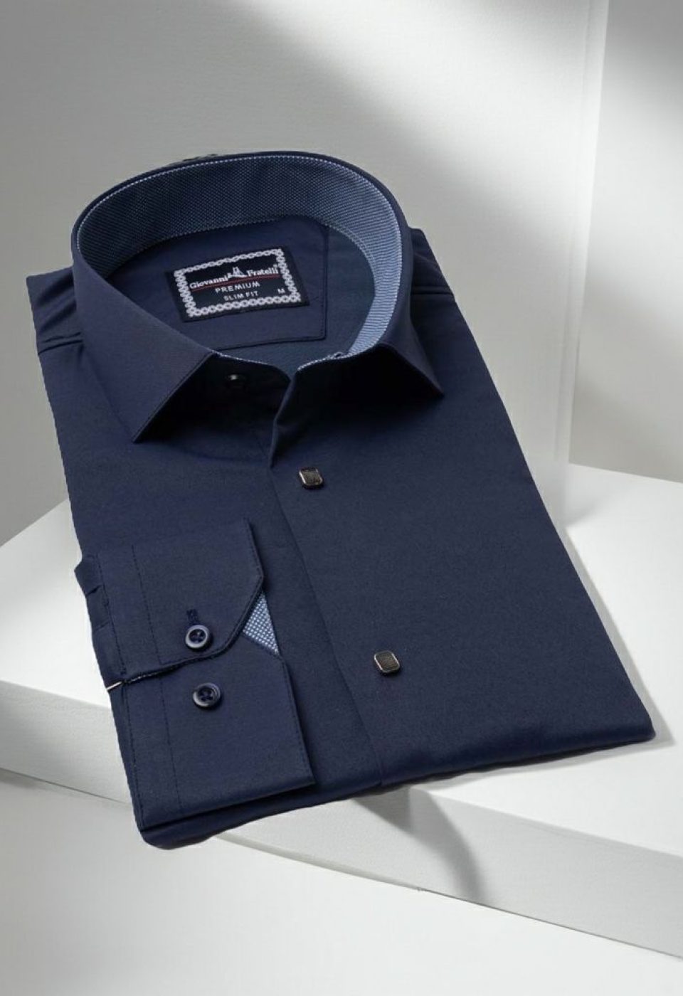 Slim Fit Uzun Kol Düz Renk Saten Erkek Gömlek 3GMK313033010