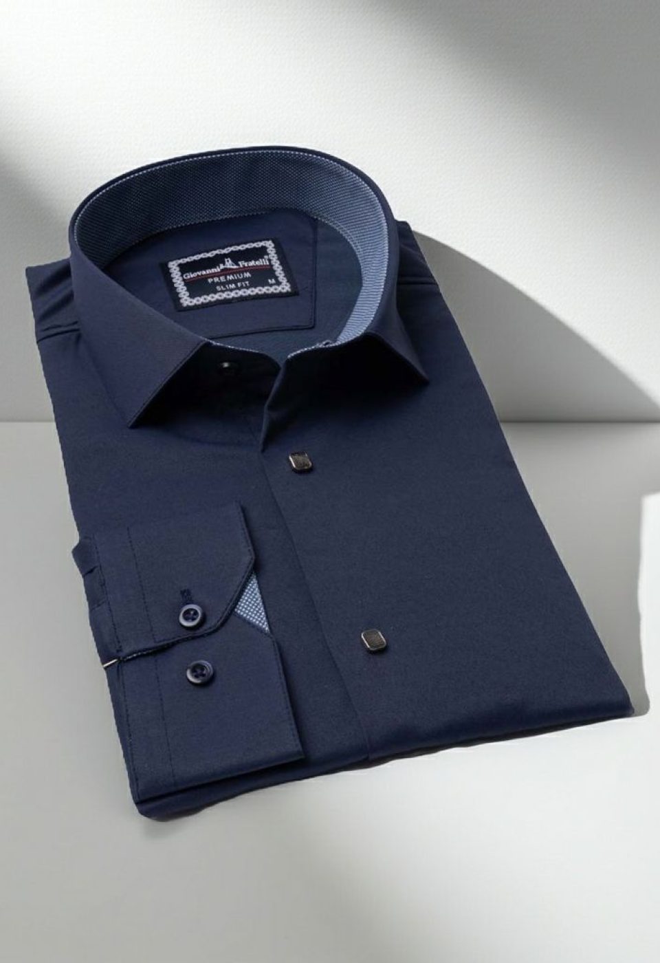 Slim Fit Uzun Kol Düz Renk Saten Erkek Gömlek 3GMK313033010