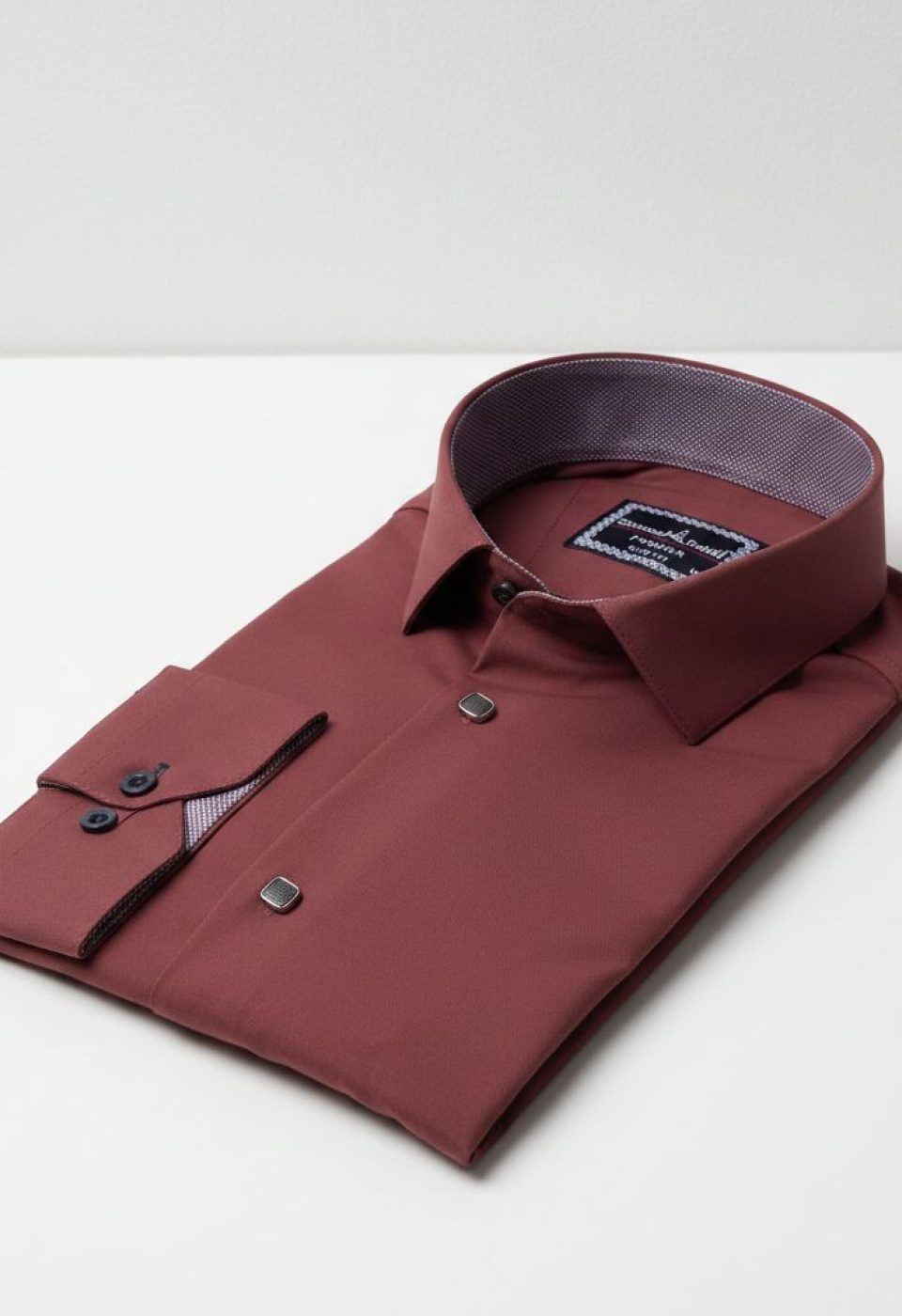 Slim Fit Uzun Kol Düz Renk Saten Erkek Gömlek 3GMK313033013
