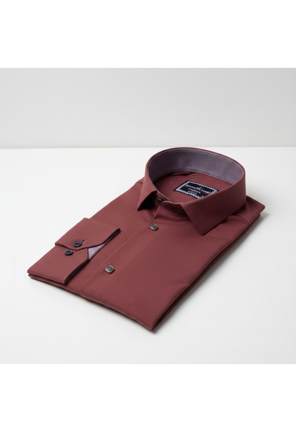Slim Fit Uzun Kol Düz Renk Saten Erkek Gömlek 3GMK313033013 - Giovanni Fratelli