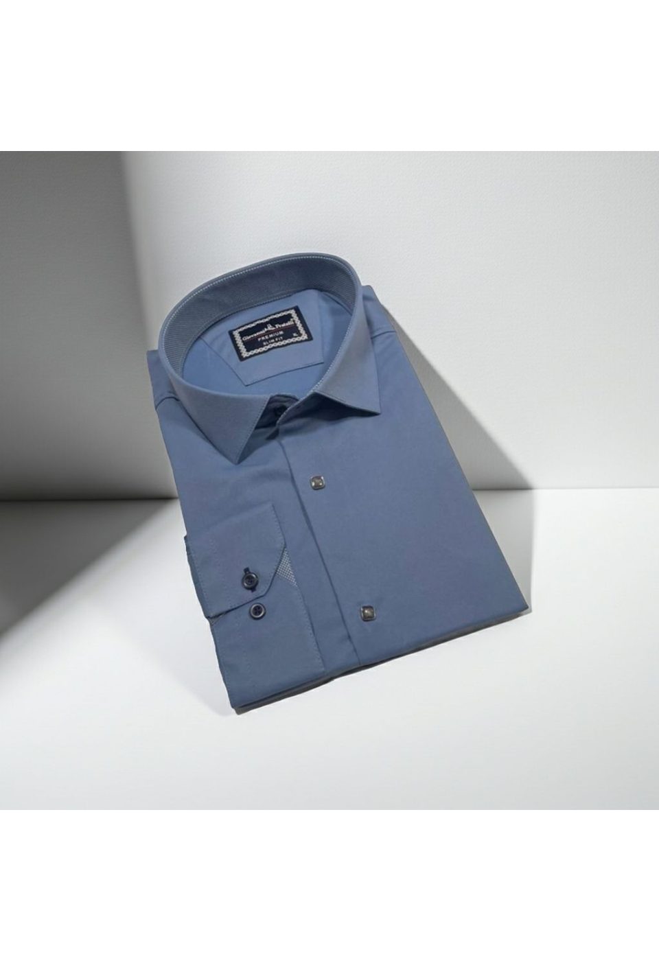 Slim Fit Uzun Kol Düz Renk Saten Erkek Gömlek 3GMK313033014 - Giovanni Fratelli