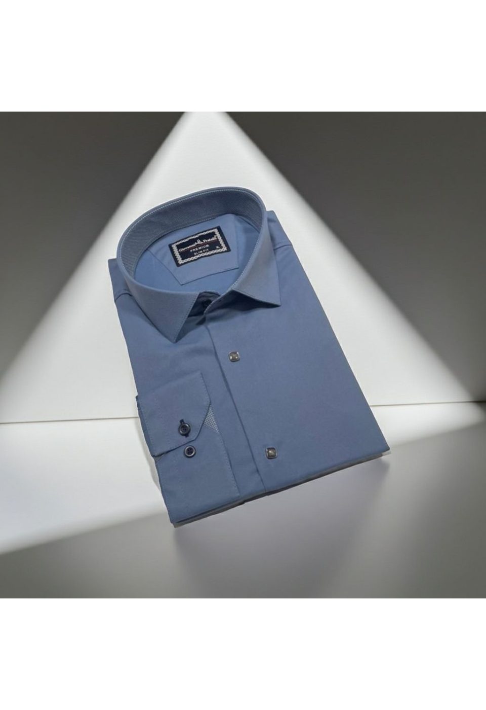 Slim Fit Uzun Kol Düz Renk Saten Erkek Gömlek 3GMK313033014 - Giovanni Fratelli