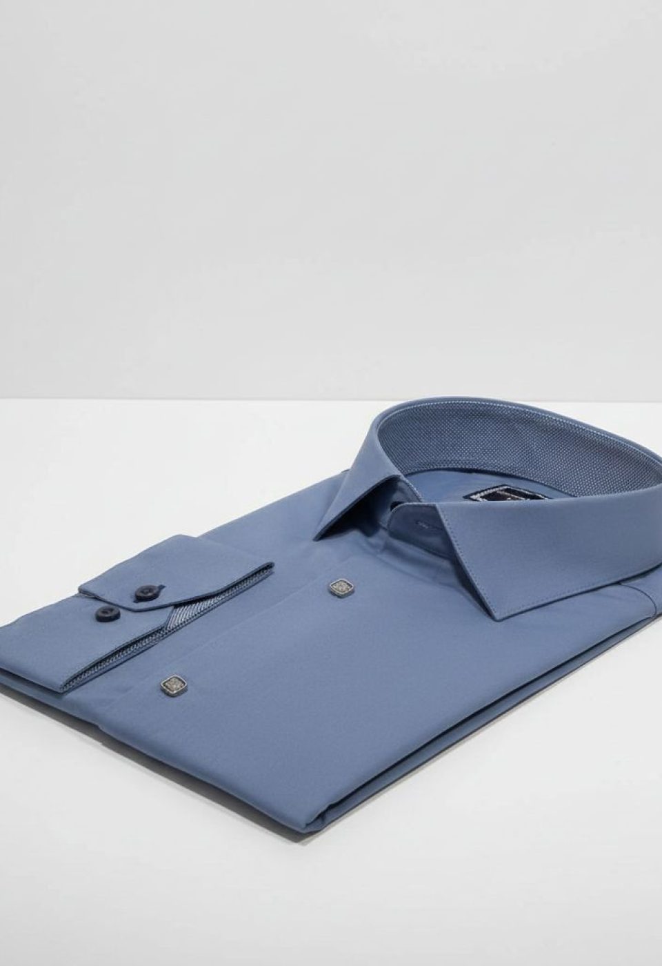 Slim Fit Uzun Kol Düz Renk Saten Erkek Gömlek 3GMK313033014 - Giovanni Fratelli