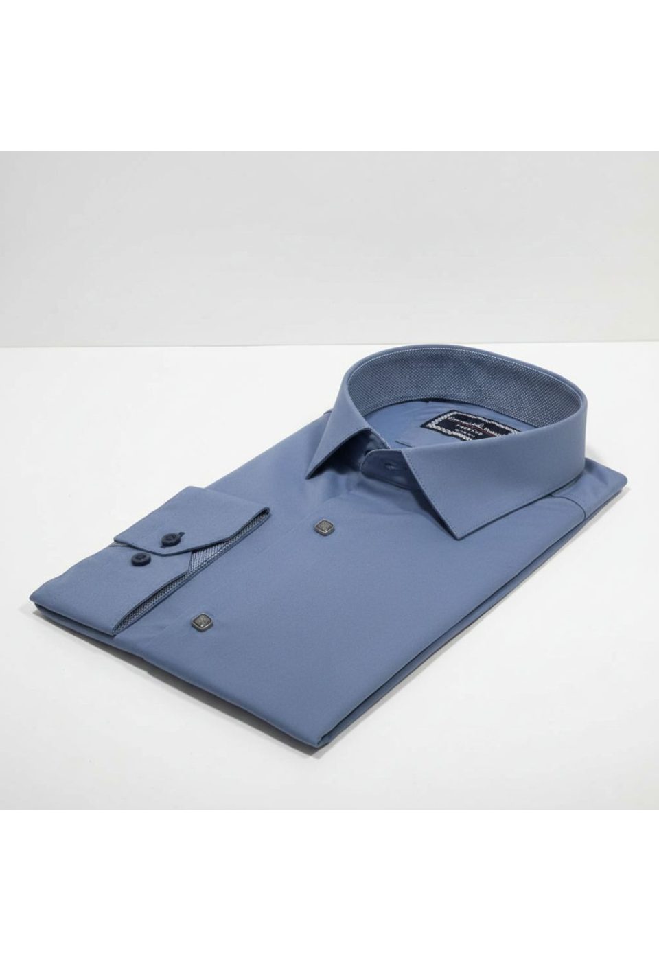 Slim Fit Uzun Kol Düz Renk Saten Erkek Gömlek 3GMK313033014 - Giovanni Fratelli