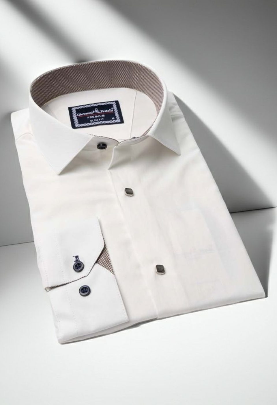 Slim Fit Uzun Kol Düz Renk Saten Erkek Gömlek 3GMK313033025