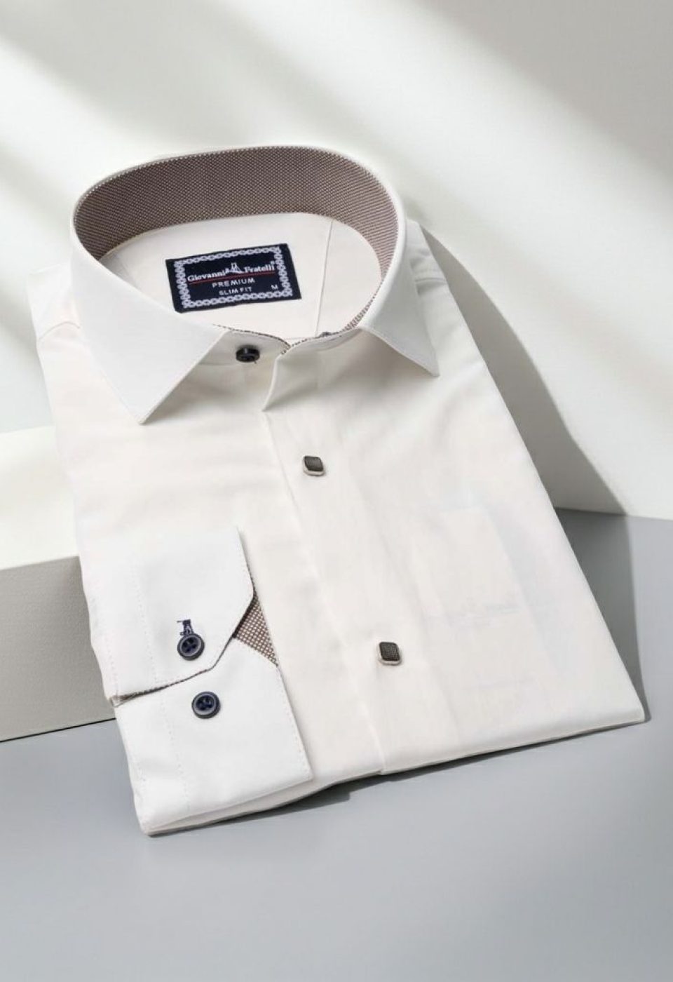 Slim Fit Uzun Kol Düz Renk Saten Erkek Gömlek 3GMK313033025