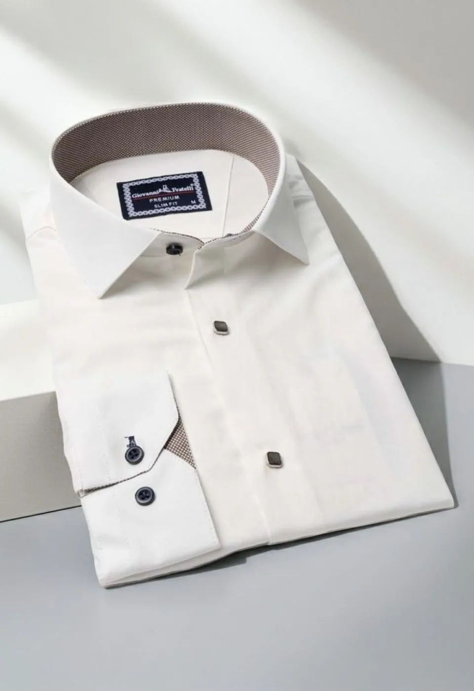 Slim Fit Uzun Kol Düz Renk Saten Erkek Gömlek 3GMK313033025