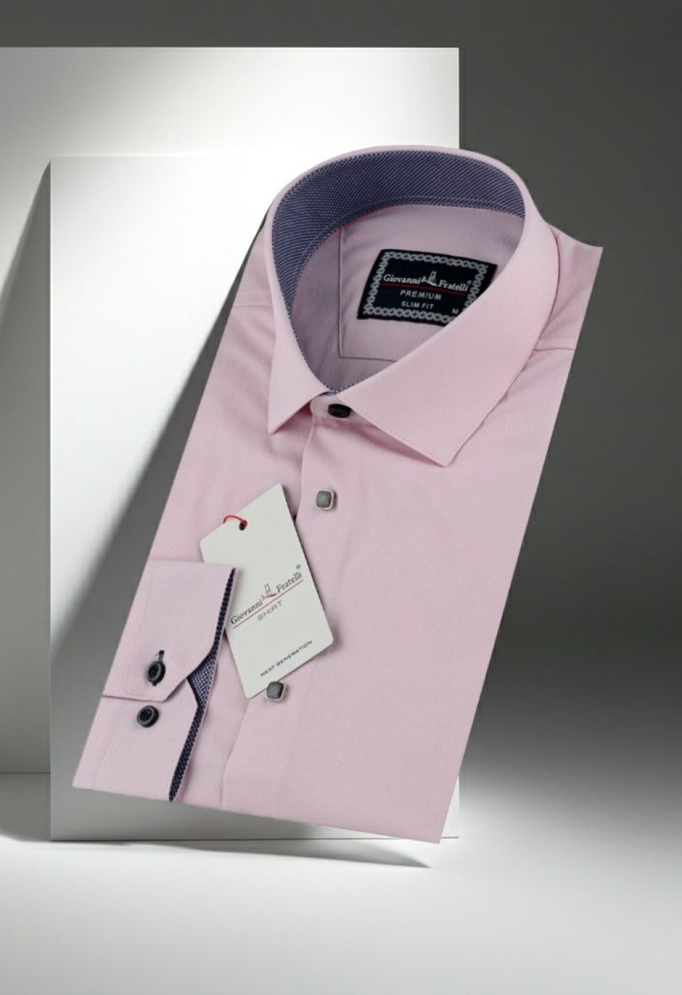 Slim Fit Uzun Kol Düz Renk Saten Erkek Gömlek 3GMK313033027