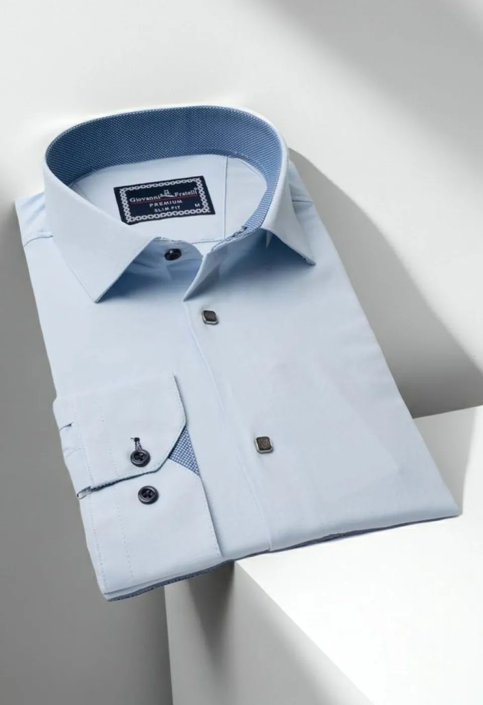 Slim Fit Uzun Kol Düz Renk Saten Erkek Gömlek 3GMK313033028