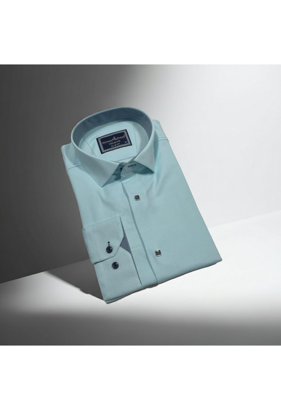 Slim Fit Uzun Kol Düz Renk Saten Erkek Gömlek 3GMK313033029 - Giovanni Fratelli