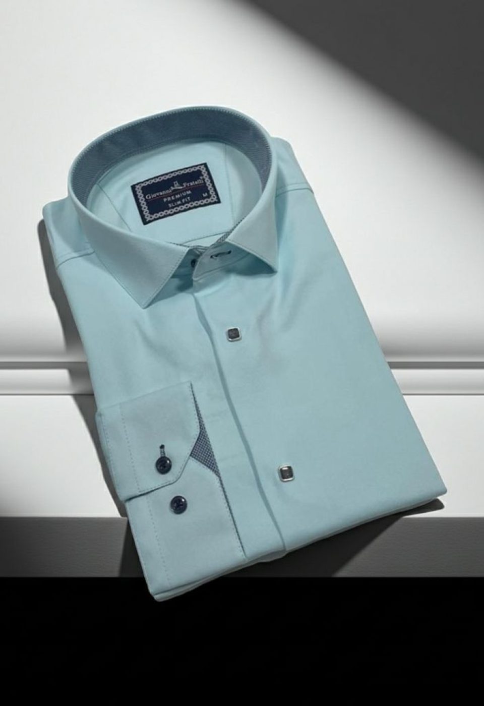 Slim Fit Uzun Kol Düz Renk Saten Erkek Gömlek 3GMK313033029