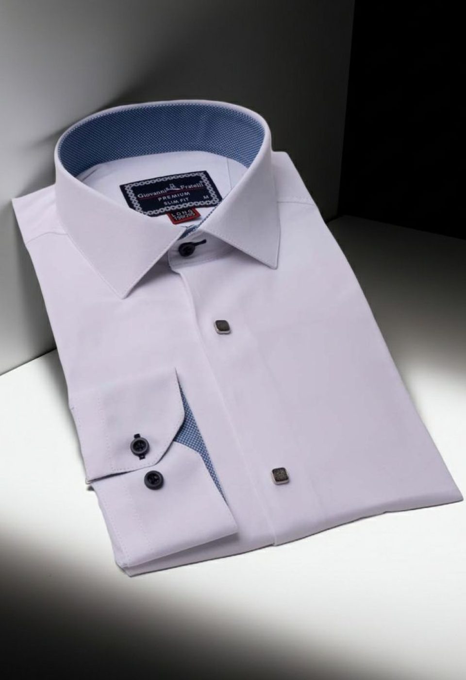 8 Drop Slim Fit Uzun Kol Düz Renk Saten Erkek Gömlek 3GMK313034001