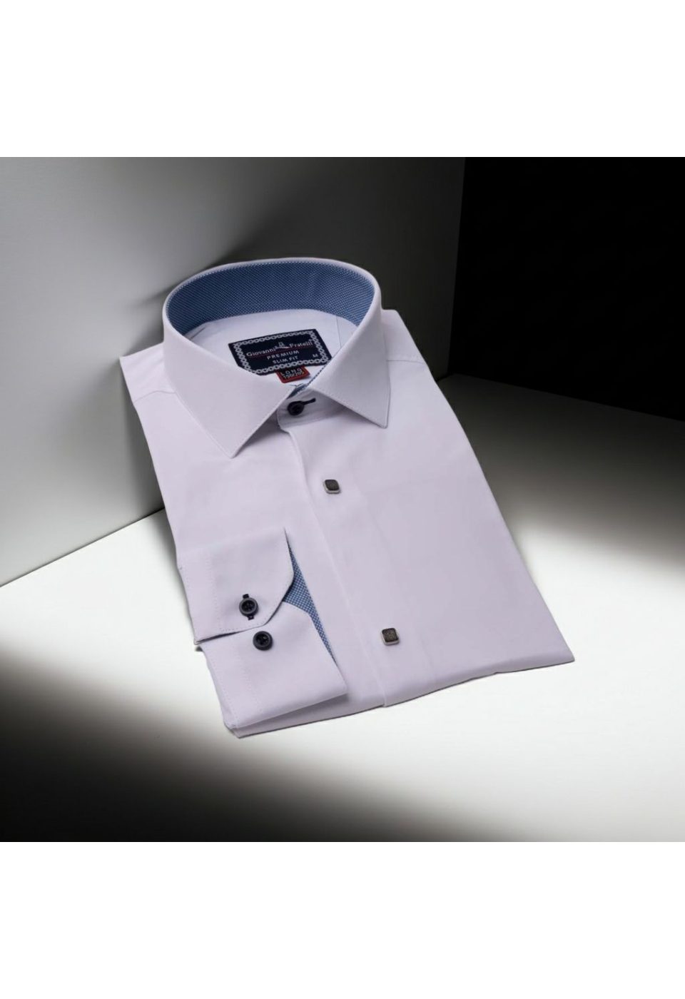 8 Drop Slim Fit Uzun Kol Düz Renk Saten Erkek Gömlek 3GMK313034001 - Giovanni Fratelli