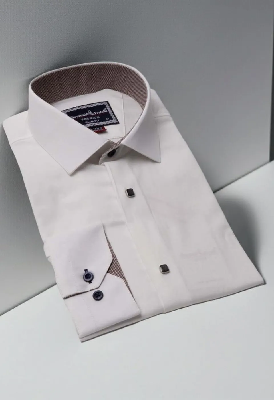 8 Drop Slim Fit Uzun Kol Düz Renk Saten Erkek Gömlek 3GMK313034002