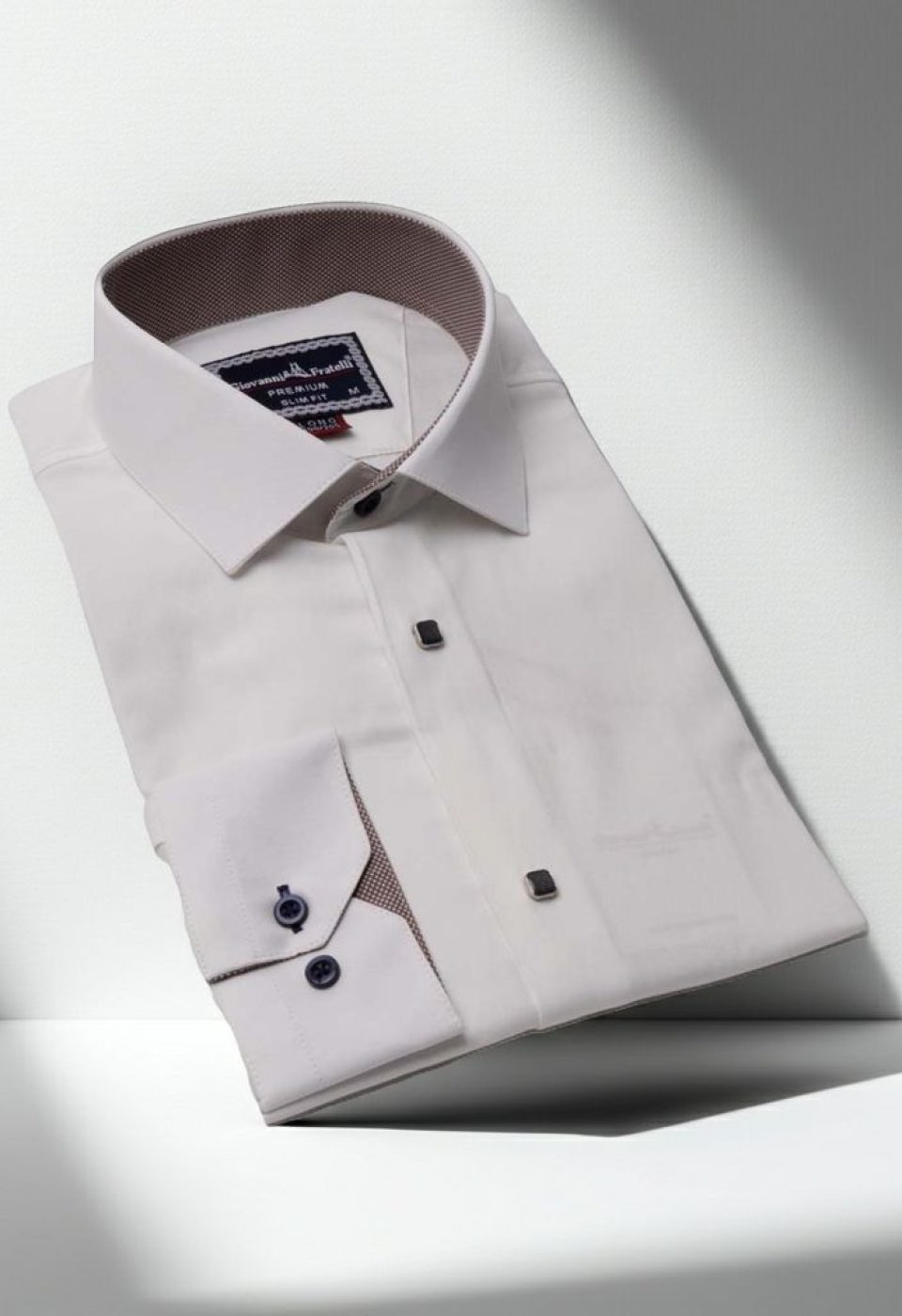 8 Drop Slim Fit Uzun Kol Düz Renk Saten Erkek Gömlek 3GMK313034002