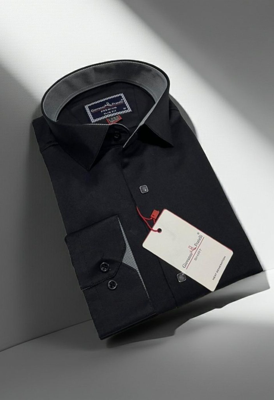 8 Drop Slim Fit Uzun Kol Düz Renk Saten Erkek Gömlek 3GMK313034003