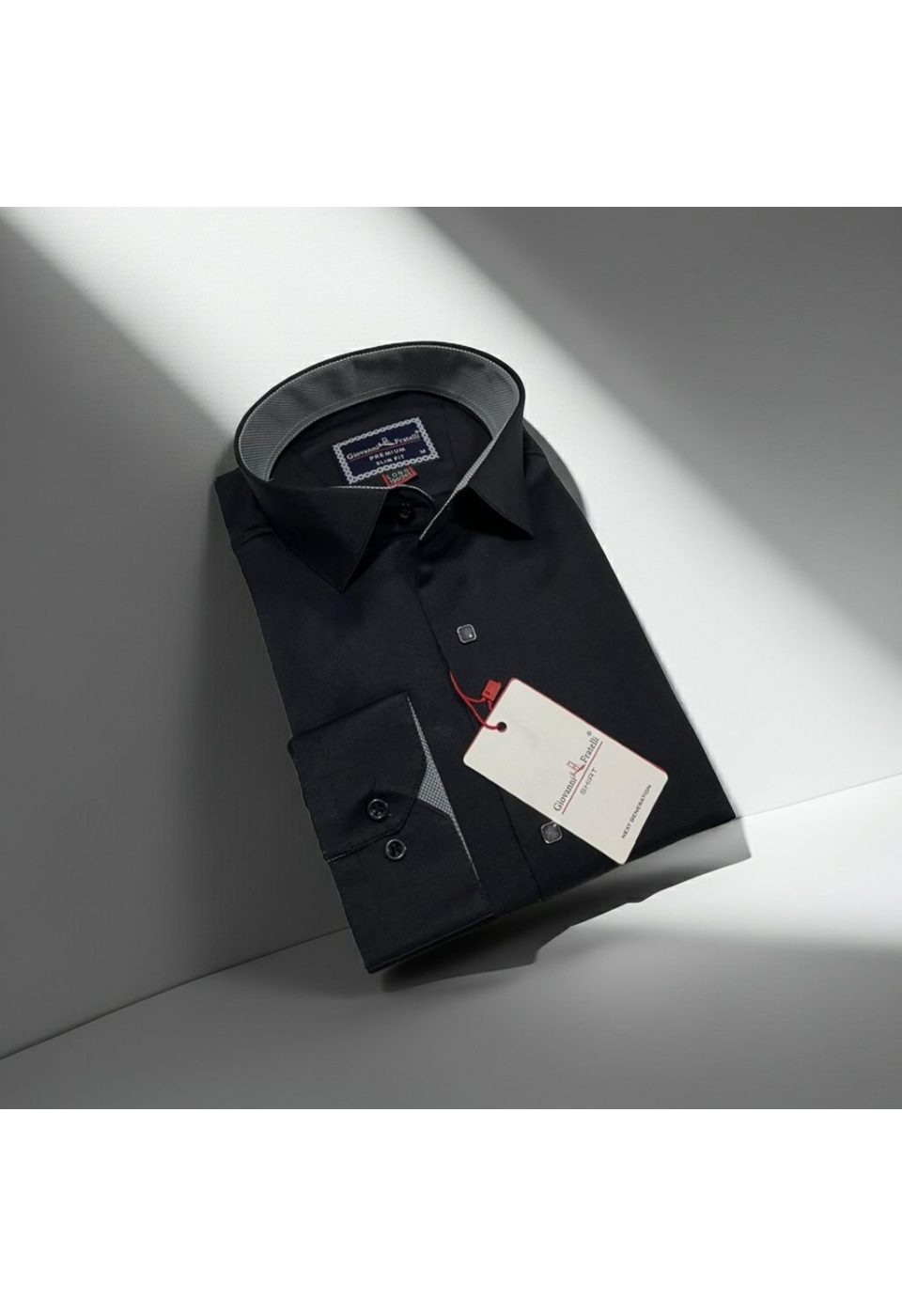 8 Drop Slim Fit Uzun Kol Düz Renk Saten Erkek Gömlek 3GMK313034003 - Giovanni Fratelli