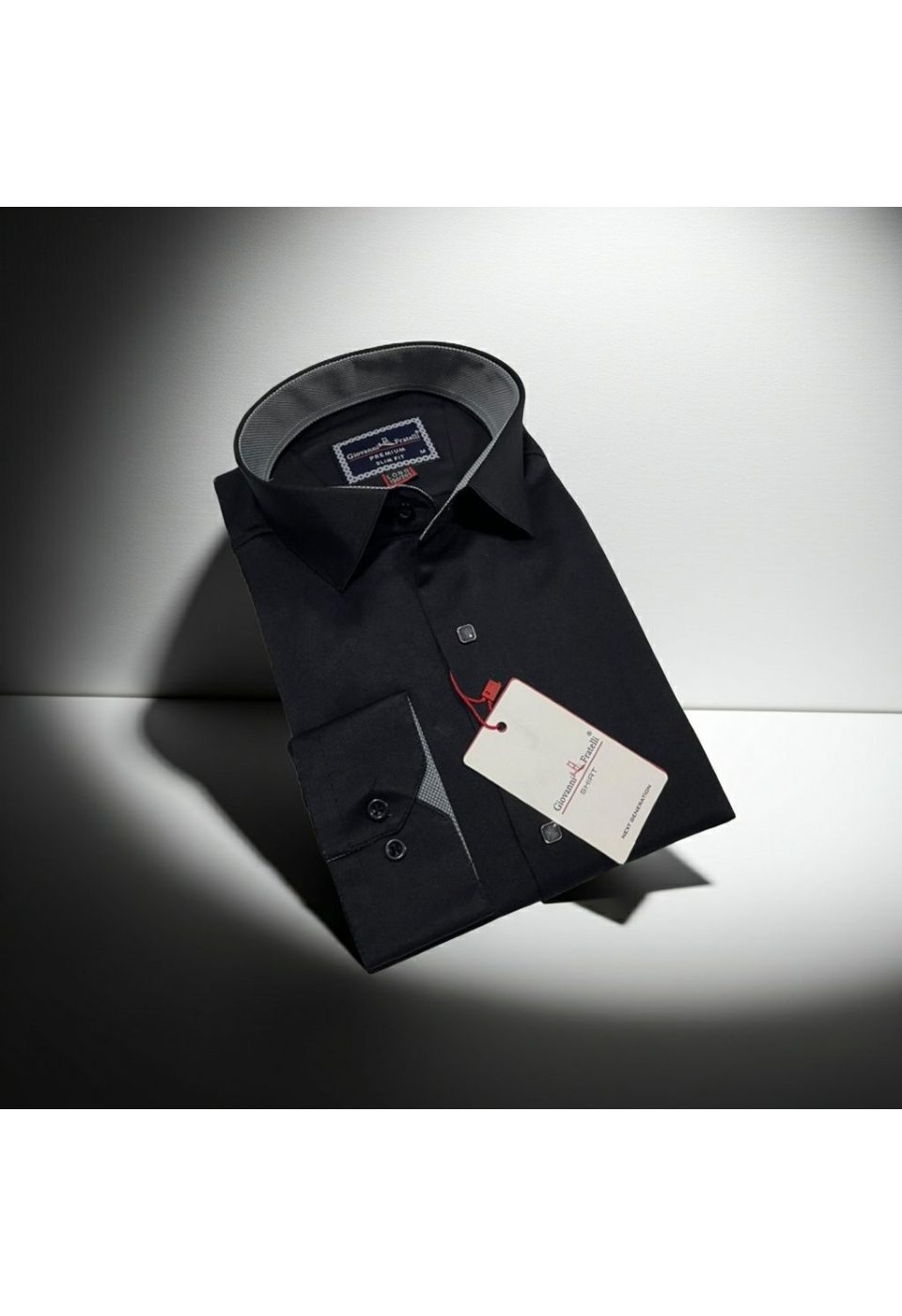 8 Drop Slim Fit Uzun Kol Düz Renk Saten Erkek Gömlek 3GMK313034003 - Giovanni Fratelli