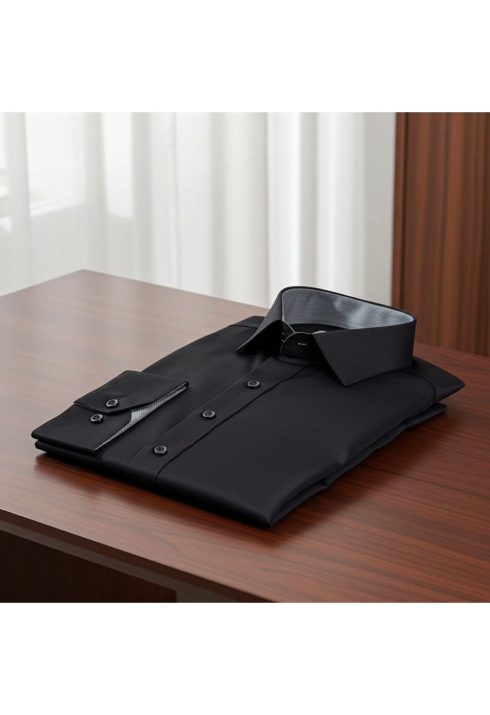 8 Drop Slim Fit Uzun Kol Düz Renk Saten Erkek Gömlek 3GMK313034003 - Giovanni Fratelli