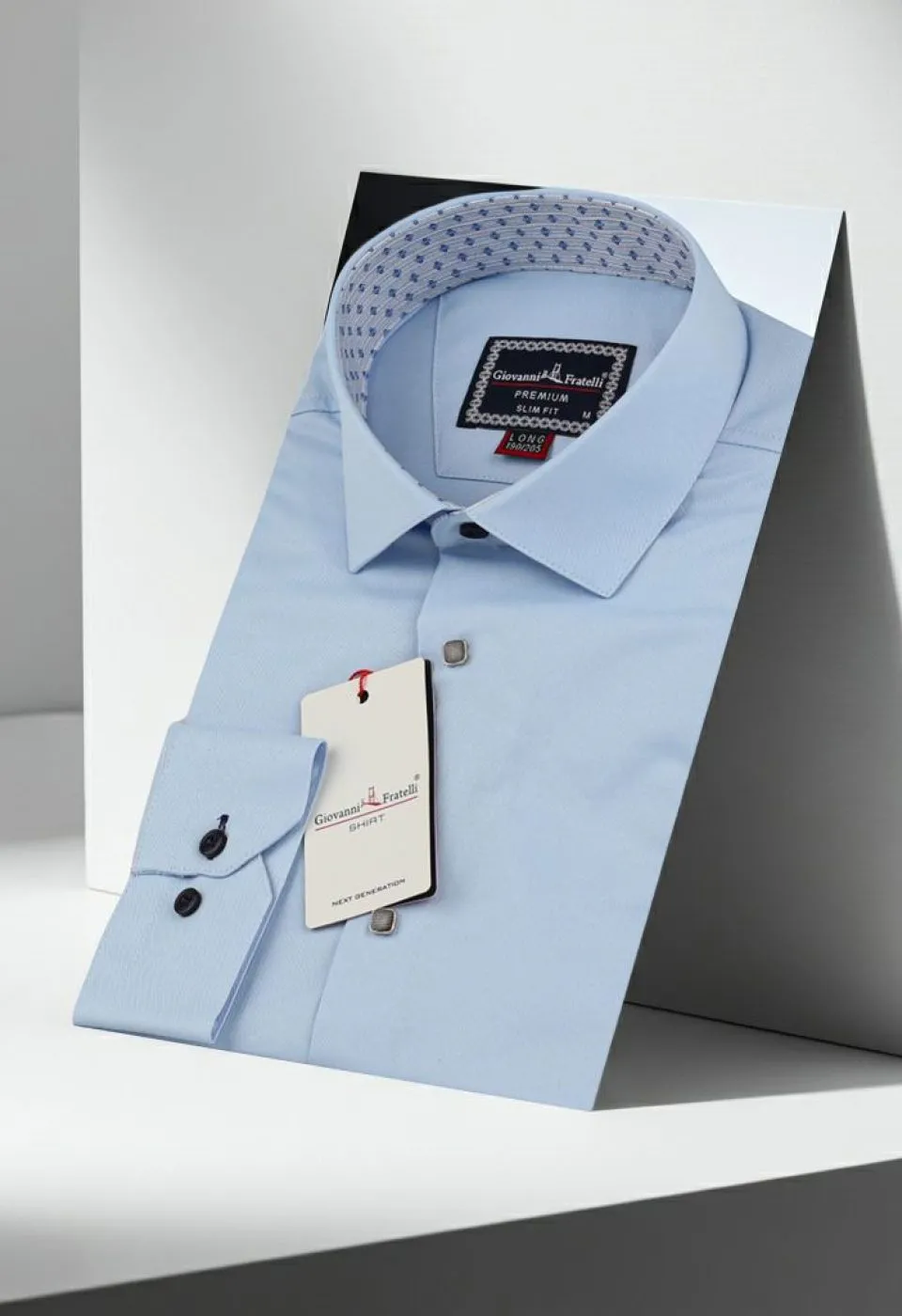 8 Drop Slim Fit Uzun Kol Düz Renk Saten Erkek Gömlek 3GMK313034014