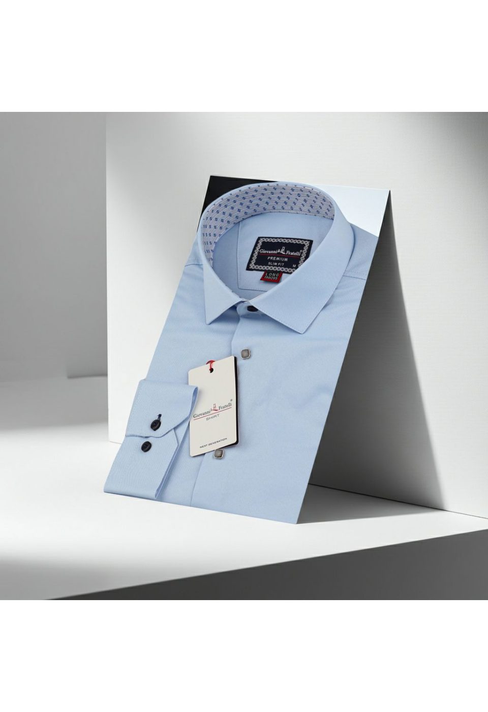 3034 CR 8 DROP SATIN 014 8 Drop Slim Fit Uzun Kol Düz Renk Saten Erkek Gömlek 3GMK313034014 - Giovanni Fratelli