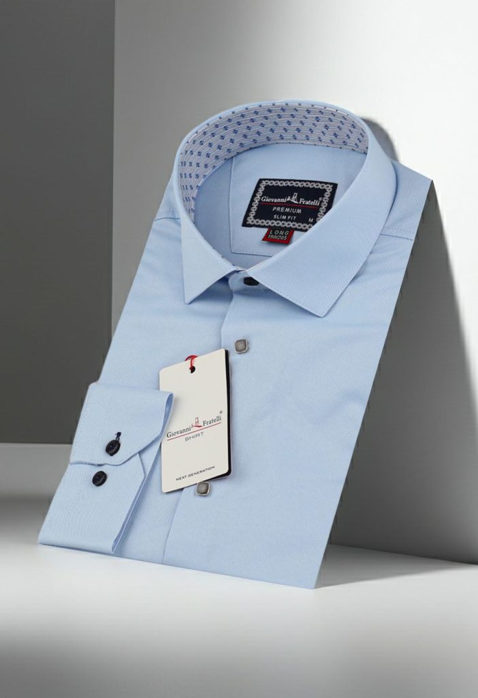 8 Drop Slim Fit Uzun Kol Düz Renk Saten Erkek Gömlek 3GMK313034014