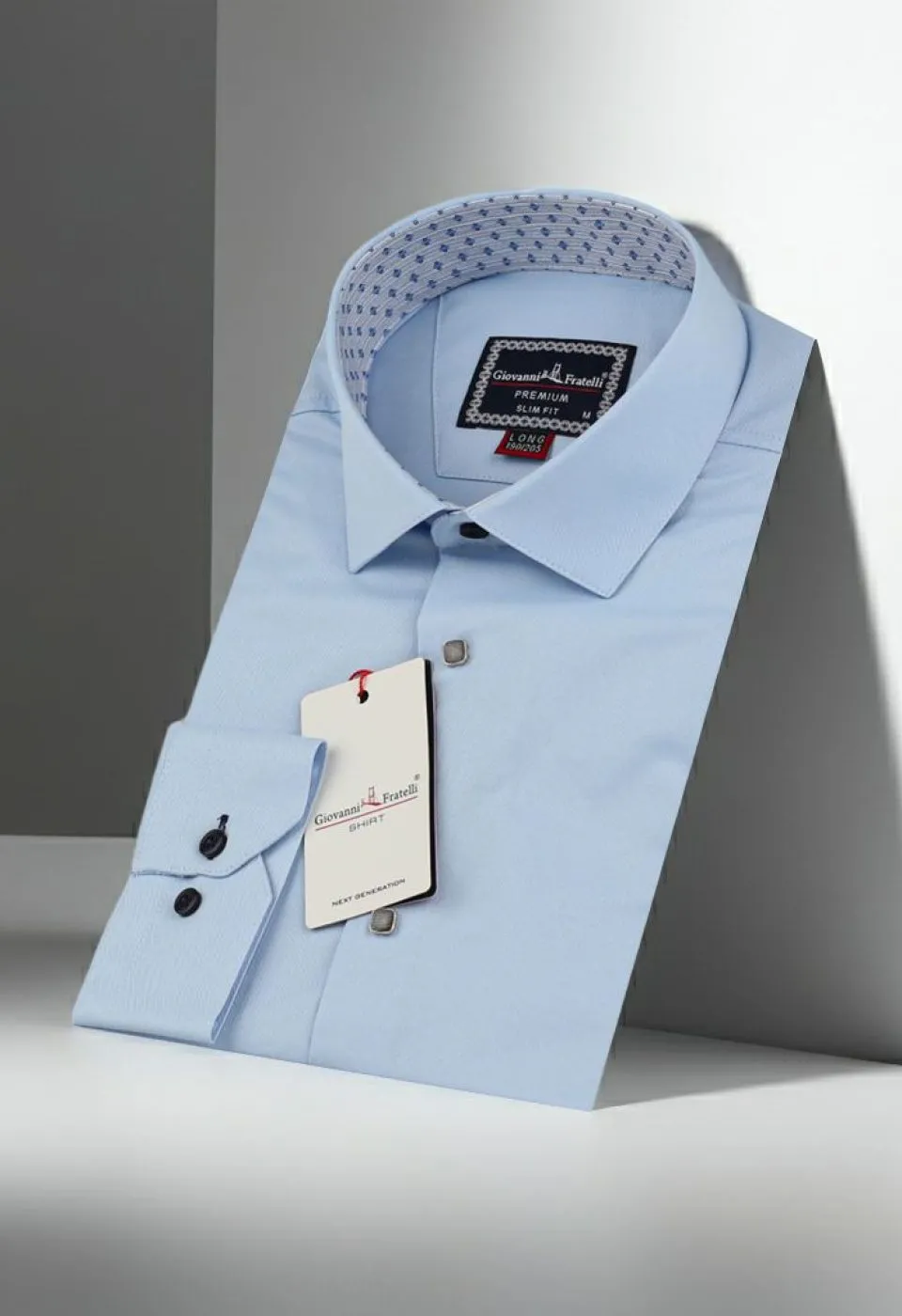 8 Drop Slim Fit Uzun Kol Düz Renk Saten Erkek Gömlek 3GMK313034014