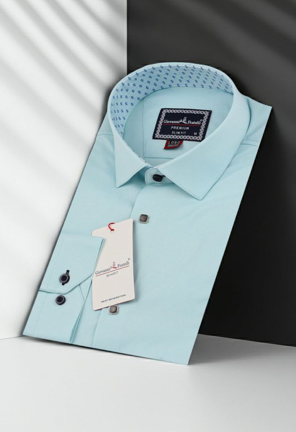 8 Drop Slim Fit Uzun Kol Düz Renk Saten Erkek Gömlek 3GMK313034015