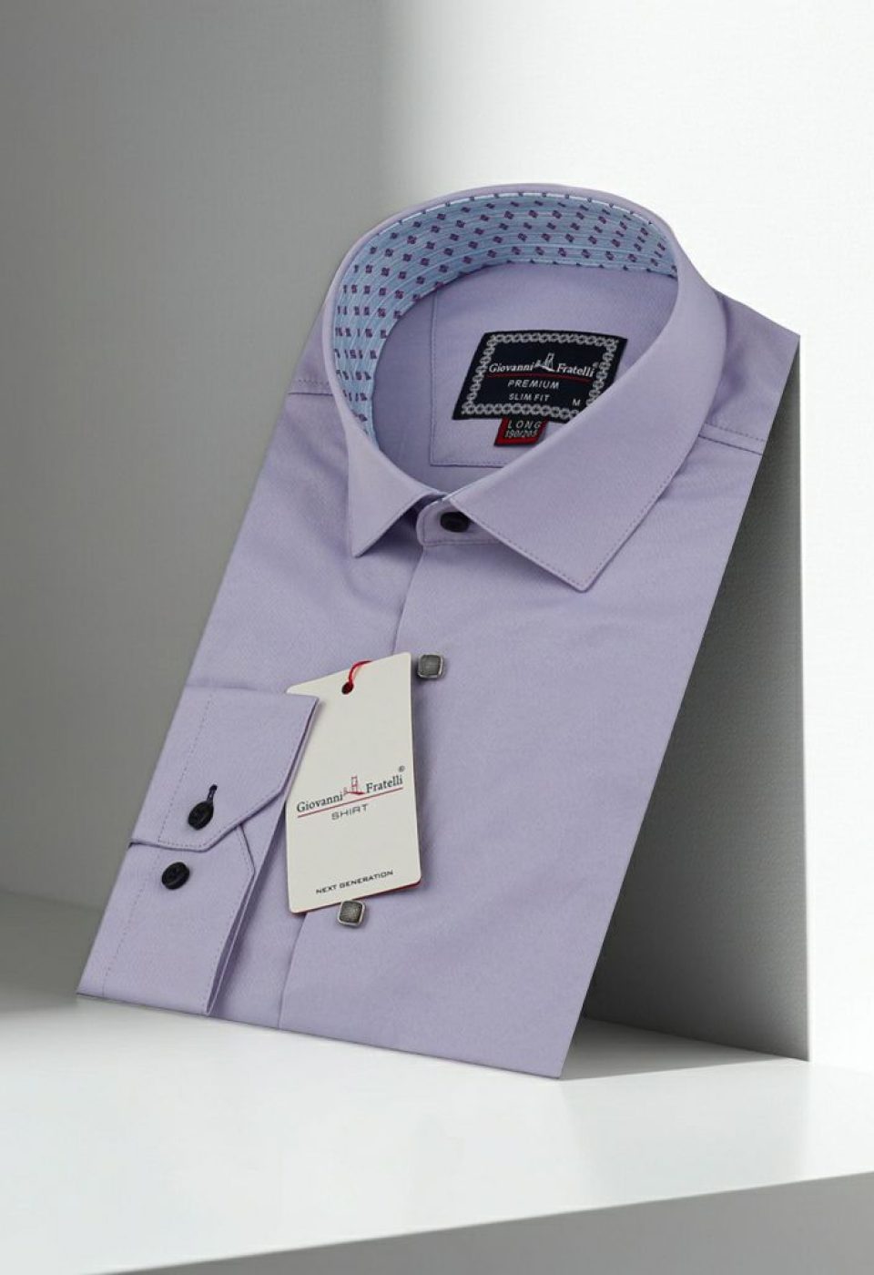 8 Drop Slim Fit Uzun Kol Düz Renk Saten Erkek Gömlek 3GMK313034016