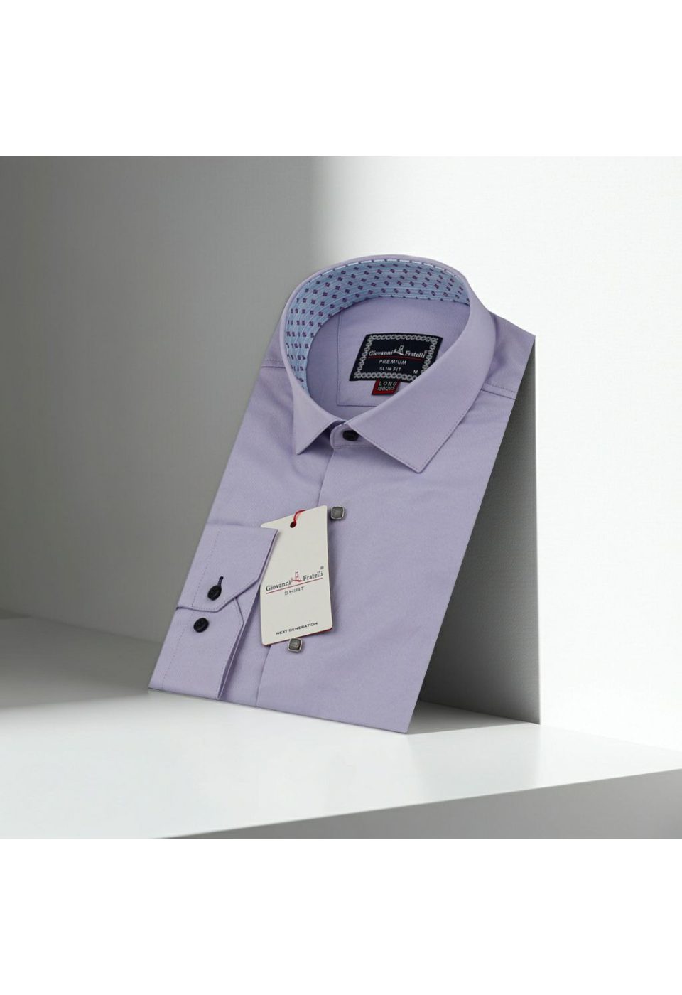 3034 CR 8 DROP SATIN 016 8 Drop Slim Fit Uzun Kol Düz Renk Saten Erkek Gömlek 3GMK313034016 - Giovanni Fratelli