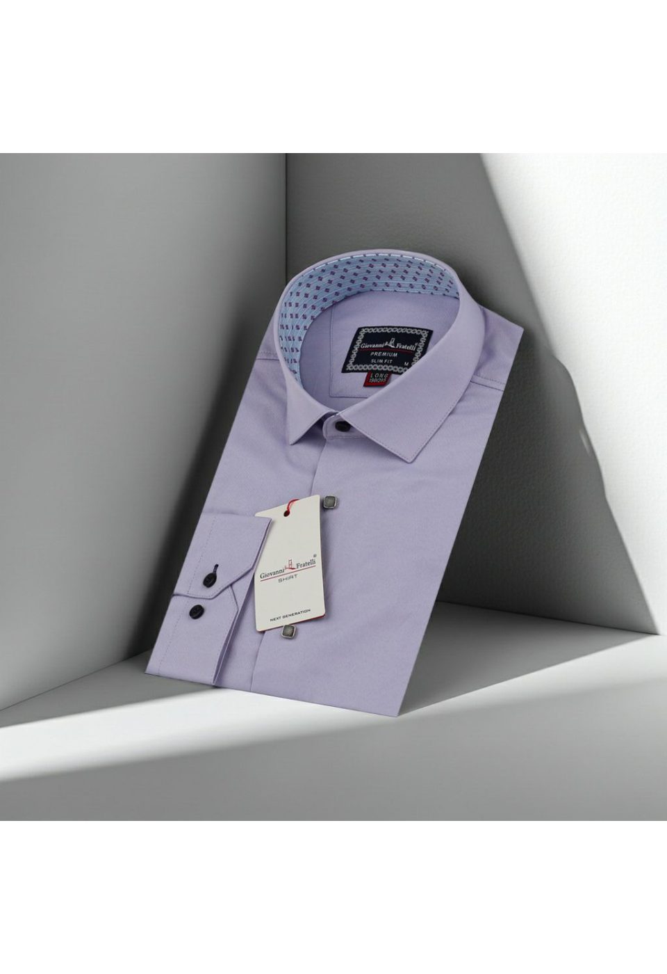 3034 CR 8 DROP SATIN 016 8 Drop Slim Fit Uzun Kol Düz Renk Saten Erkek Gömlek 3GMK313034016 - Giovanni Fratelli