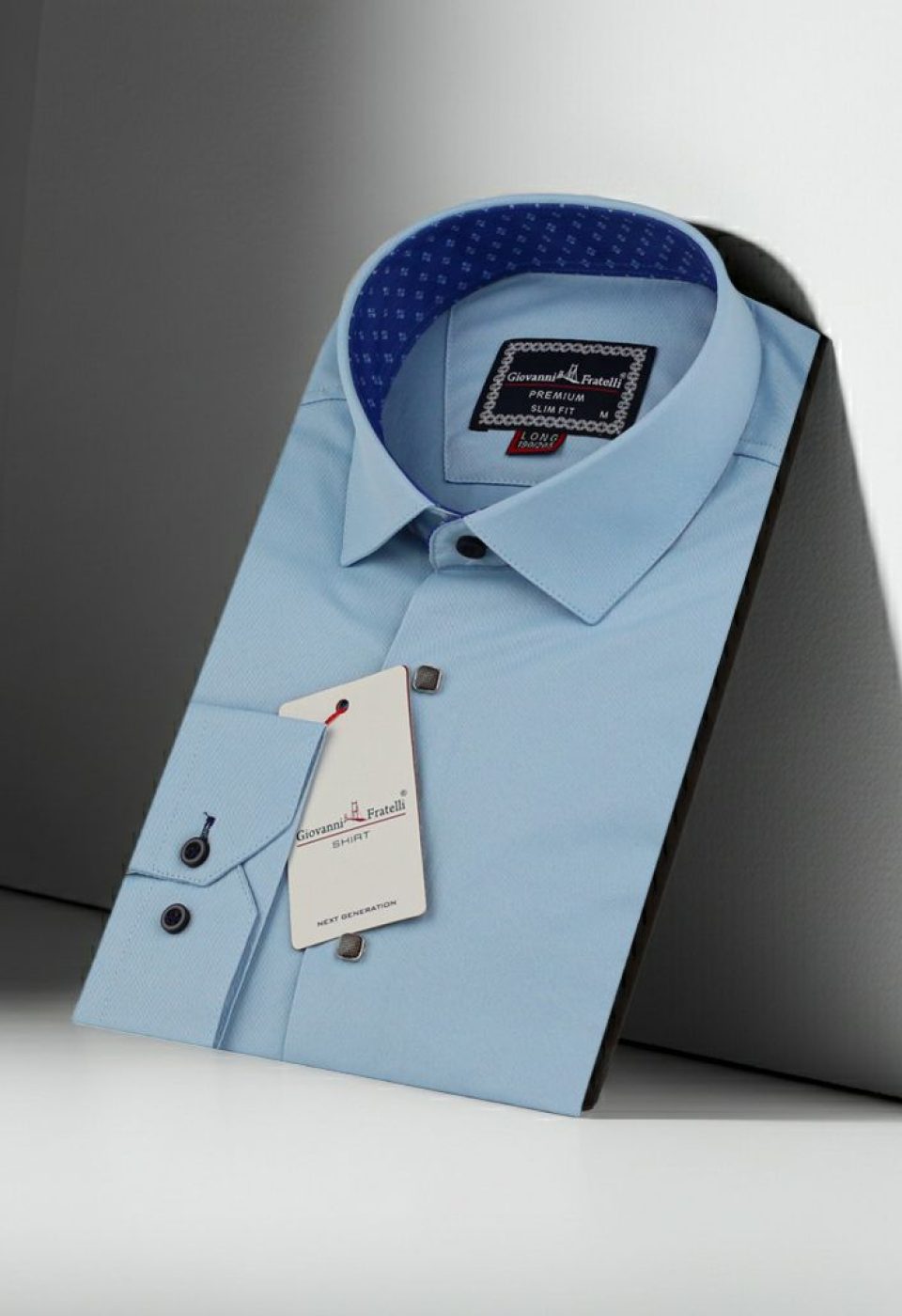 8 Drop Slim Fit Uzun Kol Düz Renk Saten Erkek Gömlek 3GMK313034017