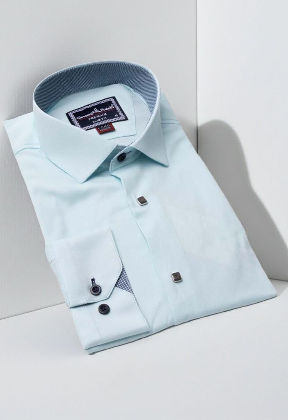 8 Drop Slim Fit Uzun Kol Düz Renk Saten Erkek Gömlek 3GMK313034026