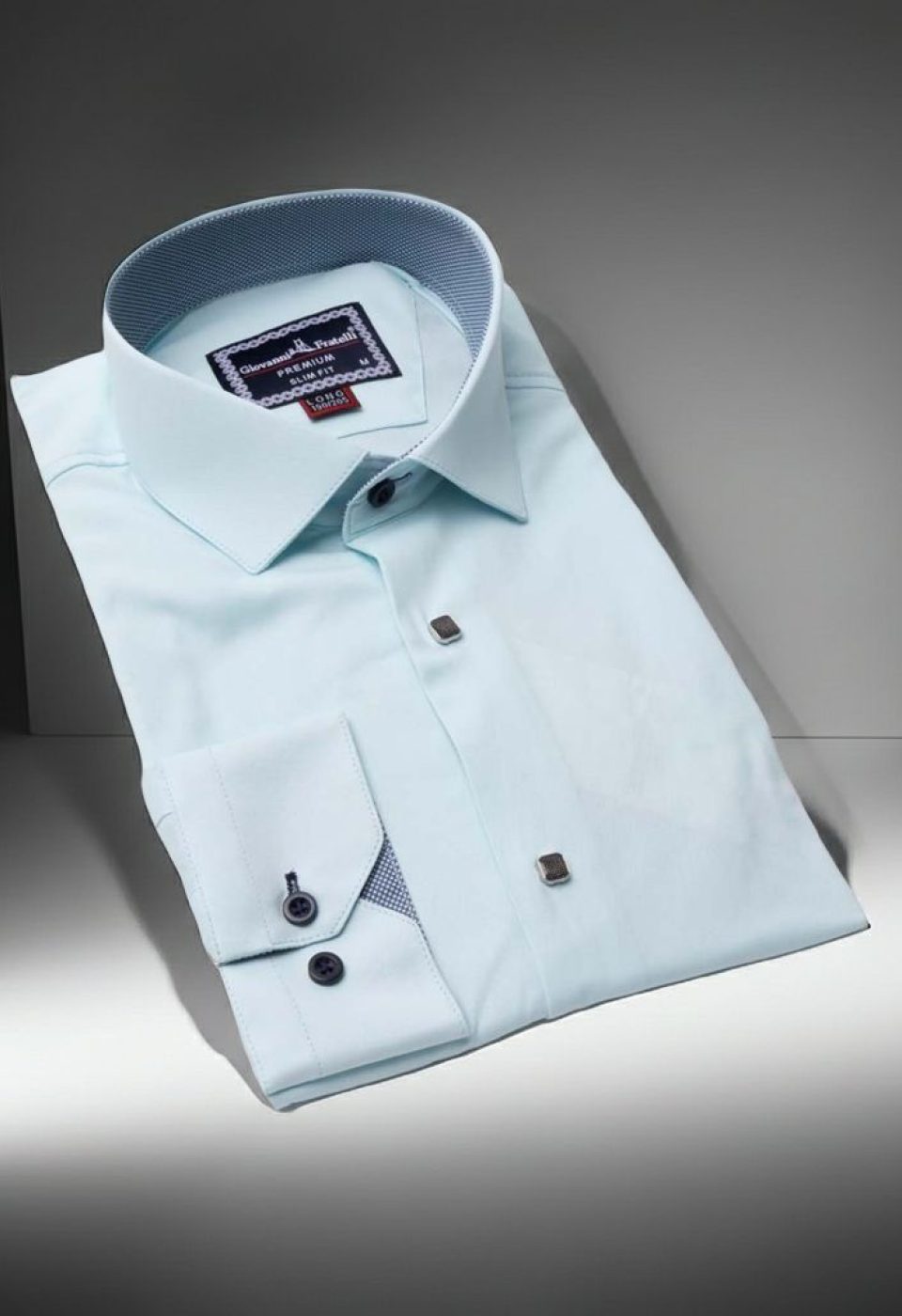 8 Drop Slim Fit Uzun Kol Düz Renk Saten Erkek Gömlek 3GMK313034026