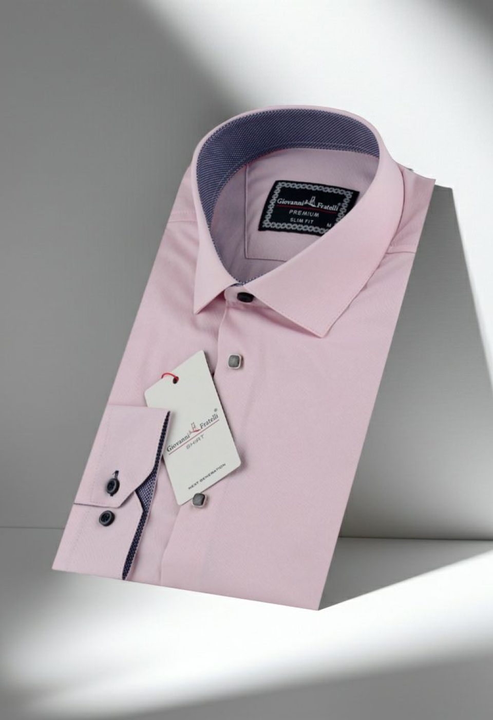 8 Drop Slim Fit Uzun Kol Düz Renk Saten Erkek Gömlek 3GMK313034027