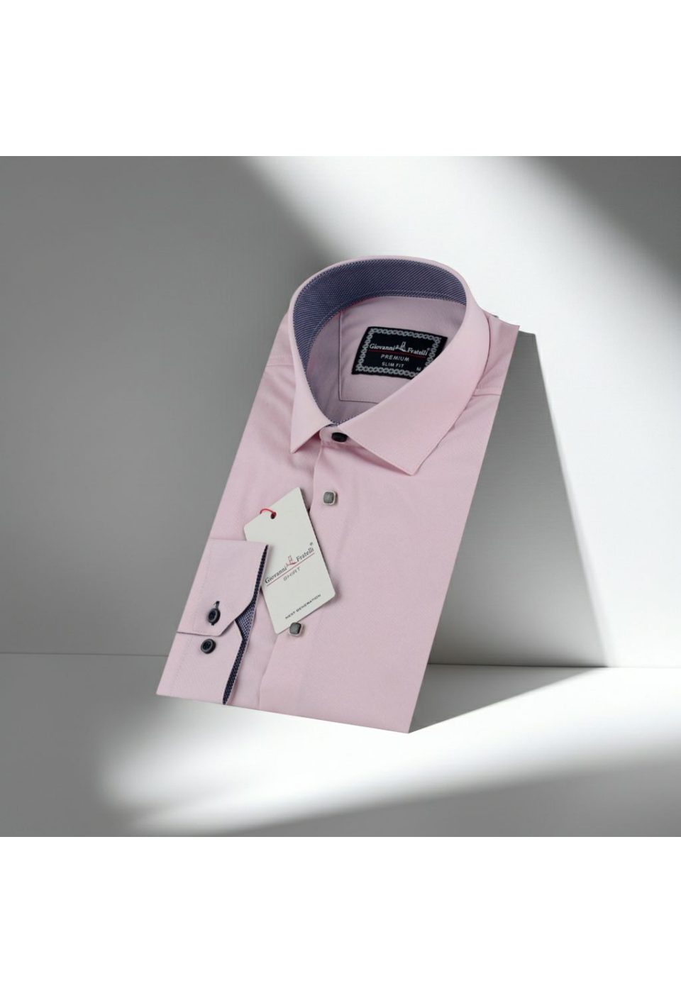 3034 CR 8 DROP SATIN 027 8 Drop Slim Fit Uzun Kol Düz Renk Saten Erkek Gömlek 3GMK313034027 - Giovanni Fratelli
