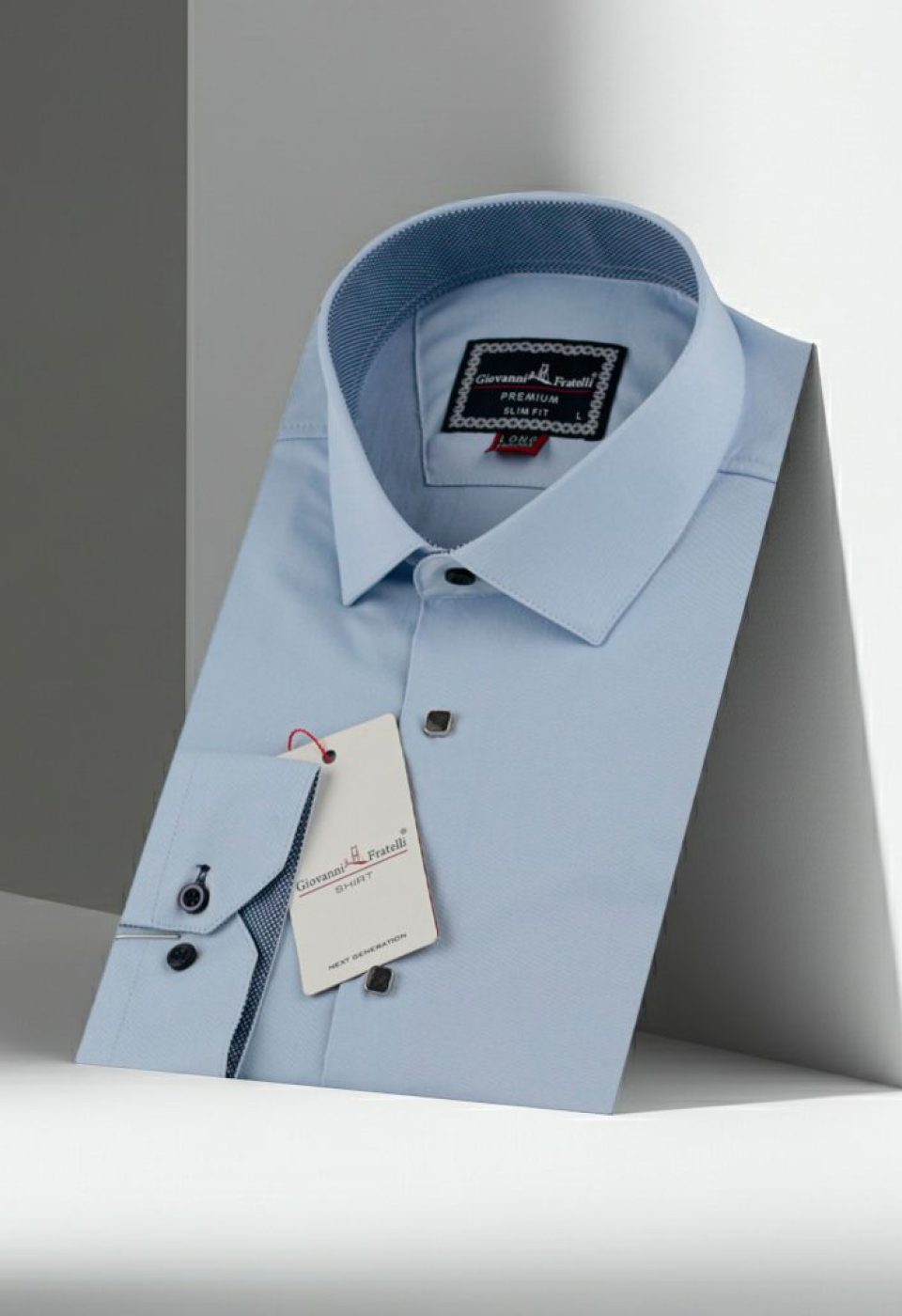 8 Drop Slim Fit Uzun Kol Düz Renk Saten Erkek Gömlek 3GMK313034029