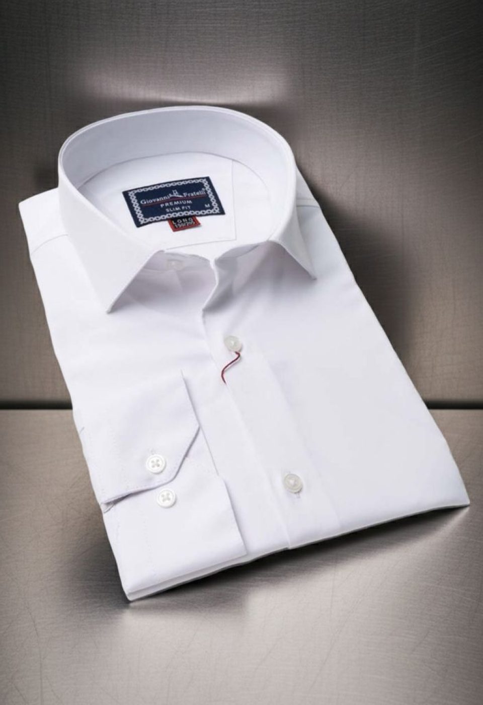 3035 CR 8 DROP SATIN 001 8 Drop Slim Fit Uzun Kol Düz Renk Saten Erkek Gömlek 3GMK313035001 - Giovanni Fratelli