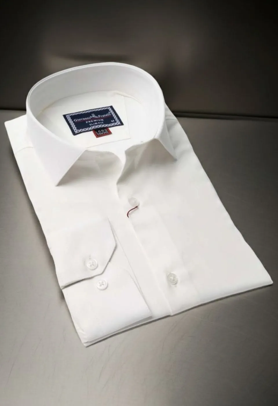 8 Drop Slim Fit Uzun Kol Düz Renk Saten Erkek Gömlek 3GMK313035002