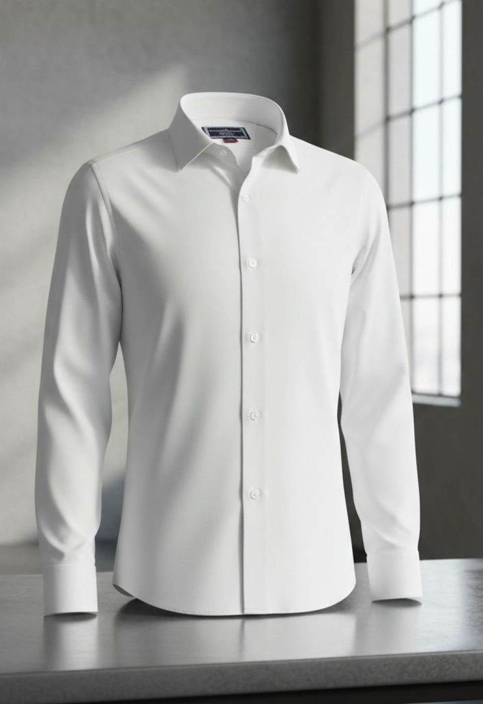 8 Drop Slim Fit Uzun Kol Düz Renk Saten Erkek Gömlek 3GMK313035002